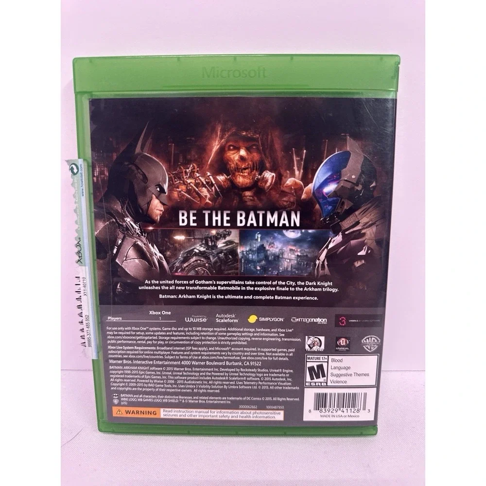 Batman: Arkham Knight - XBox One Series X Game